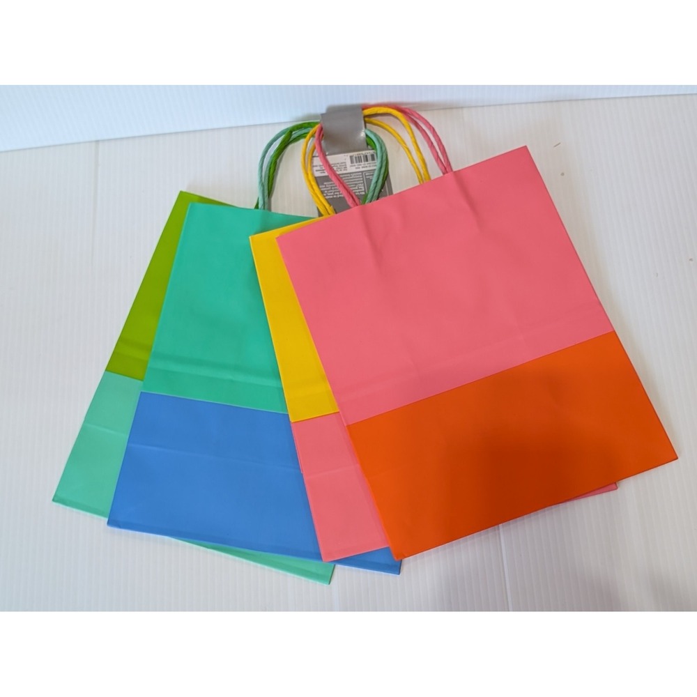 Spritz 4 Count Tote Paper Gift Goodie Bags 9.75" x 7.75" x 5"